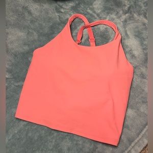 Pink Old Navy Active Powersoft Light Support Top with built in bra/pads